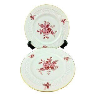 Vintage Hutschenreuther Hohenberg China - Serenade - Pair Salad Plates - 7.75"